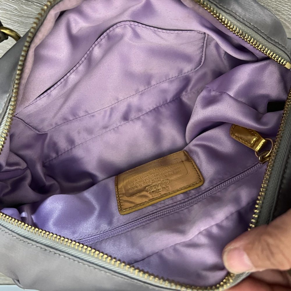 Coach Purse Amanda Satin Satchel 12927 - Picture 3 of 4